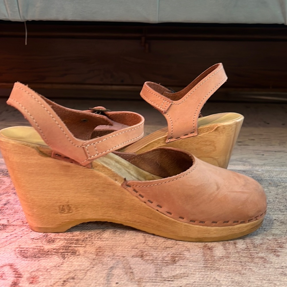 No. 6 Clogs — Made in USA. Real wood and genuine leather.